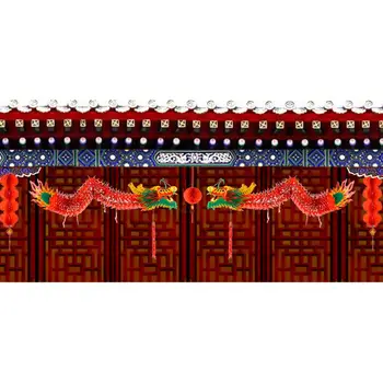 2020 Crăciun Ornament Chinezesc Dragon Ghirlanda Decor Agățat de Anul Nou de bun augur Dragon Felinar DIY Scena Festivalului de Recuzită