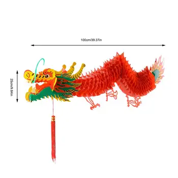 2020 Crăciun Ornament Chinezesc Dragon Ghirlanda Decor Agățat de Anul Nou de bun augur Dragon Felinar DIY Scena Festivalului de Recuzită