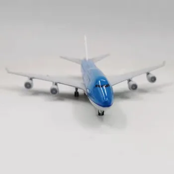 Ușor de înțeles de aviație model 20CM Airbus, Boeing B747 Royal Dutch Airlines avion aliaj model de jucărie și trenul de aterizare serie