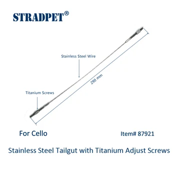 STRADPET din Oțel Inoxidabil Tailgut cu Suruburi din titan pentru Violoncel Violoncel Accesorii