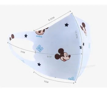 Copii Disney Gura Masca de Fata Mickey Mouse Protectivemask de protecție anti-Praf Anti-ceață Masca pentru Copii Desene animate Respirabil, Lavabil Masca