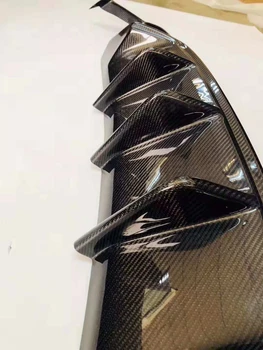 Fibra de Carbon / FRP Spate Buza Difuzor Spoiler pentru BMW Seria 6 F06 F12 F13 M Sport pentru perioada 2012-2016 Aripioare de Rechin Stil Bara de protecție Auto Garda
