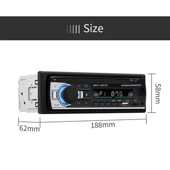 Radio auto Super jsd-530 USB de Încărcare Autoradio 12V Audio 1Din Stereo Player Telefon Bluetooth/AUX/MP3/ISO/TF/Control de la Distanță