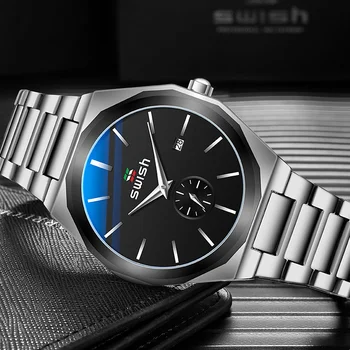 SWISH 2020 Brand Cuarț Ceas pentru Bărbați Impermeabil Ceasuri de Lux de Moda Casual Cronograf Ceas de mână cu Pachetul Reloj Hombre