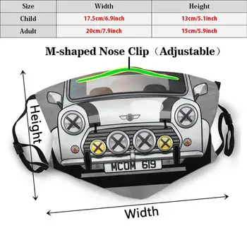 Icoane de Design : Britanic M1N1 C00Per 1300 Print Filtru Lavabil Anti Praf Gura Masca Car Arta de Desen Mașini de Raliu Rallye Lumini