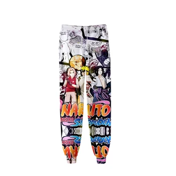 NARUTO Kpop Moda Casual Pantaloni Jogger Anime NARUTO Rece harajuku modis Casual Cald Pantaloni de moda pentru Fete Slim Pantaloni Oversize