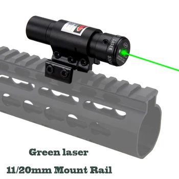 Tactic punct Verde Verde Laser Combo Vedere Pusca Pistol Compact Weaver Picatinny Muntele 11/20mm Vânătoare Optica pentru Pistol Airsoft