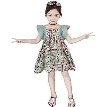 Rochii de vara rochie 2020 nou stil național pentru copii rochie de mijloc și de mare pentru copii sling copil printesa haine fete