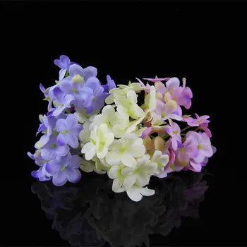 20 Buc Alb Roz Violet Flori Artificiale Hortensie Ace De Păr Pentru Mirese Par Clip
