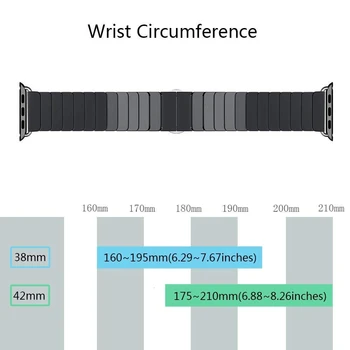 Ceramica Watchband pentru Apple Watch band 44mm 42mm Ceasul Inteligent Link-ul de Curea Bratara Watchband iWatch seria 6 5 4 3 2 1 40mm 38mm