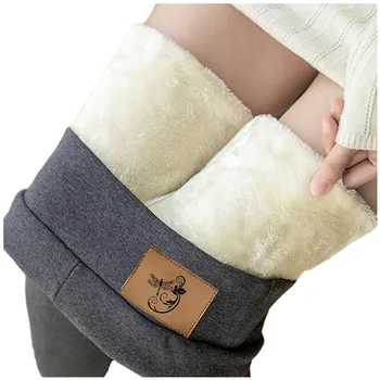 Cald Femei Pantaloni de Iarna Slab Gros de Catifea Lână Leggins Pantaloni Pentru Femei Pantaloni rezistente la Frig, Plus Catifea Femei Jambiere