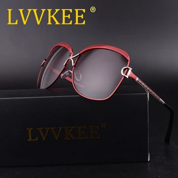 LVVKEE Doamnelor Moda ochelari de Soare Brand de Lux de Designer HD Polarizate de Sticlă Soare pentru femei aliaj de Aluminiu cadru Retro Ochelari de vedere