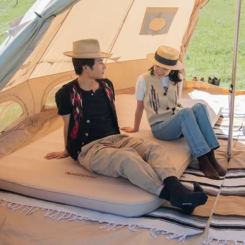 Naturehike Auto-Gonflabile Burete Pernă de Aer Căptușit în aer liber Camping Single și Duble de Umiditate-Dovada Saltea Saltea Gonflabila