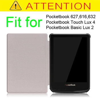 Ultra Slim magnetic din Piele PU Pliere caz acoperire Pentru pocketbook 627/616/632 caz pentru PocketBook Touch Lux 4/de Bază Lux 2 caz