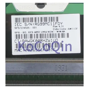 KoCoQin placa de baza Pentru Laptop HP Probook 4415S 4515S Placa de baza 574505-001 574505-501 AMD