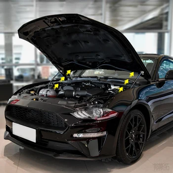Masina Refit Bonnet Capac Hidraulic Tija Amortizorului Baruri Primăvară Șoc De Ridicare A Brățării De Suport Nu De Foraj/De Sudare Pentru Ford Mustang-2019