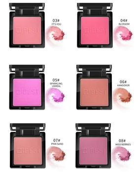 Qi Monocrom Fard De Obraz De Culoare De Durată Sai Hong Fen Perlat Rosu Mat Transparent Powder Blush
