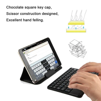 Atingeți Wireless Bluetooth Tastatură Pentru Android Tablet PC, Laptop Universal Portabil Mini fără Fir Bluetooth Tastatura Cu Touchpad