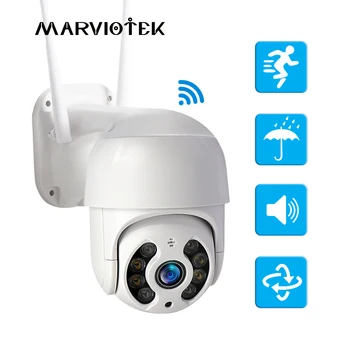 Urmărire automată IP aparat de Fotografiat în aer liber, Viziune de Noapte, Mini Speed Dome CCTV aparat de Fotografiat 1080P Acasă de Securitate, Supraveghere Video ipcam Camara 5MP