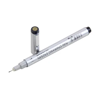 Superior 10buc/Set Impermeabil Artist Marker Negru Schiță Pigment Fine Liner Pen Diferite Lățime Semnătura de Design Perie Consumabile