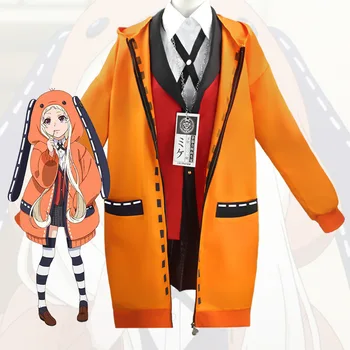 Anime Kakegurui Twin Yomoduki Runa Uniformă Costume Cosplay Jabami Yumeko Femei Etapă Fata De Partid Fusta Plisata Cosplay