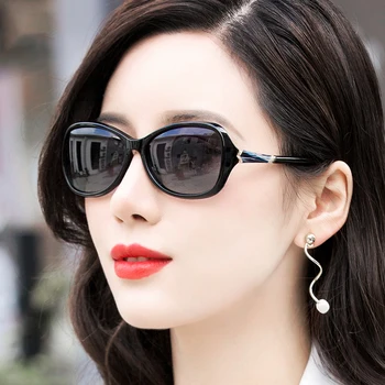 Vazrobe Mici Fata Polarizat ochelari de Soare pentru Femei Ochelari de Soare Moda pentru Femei 2019 Nou de sex Feminin Nuante Anti Reflexie UV400