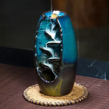 Râu de munte Artizanat Tămâie Suport Ceramic Retur Cascadă de Fum Arzător de Tămâie Cădelniță Titularul Mamei Cadou Decor Acasă