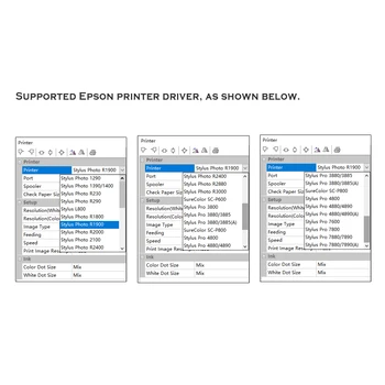 AcroRip9.03 alb culoare de cerneală de cerneală simultană software-ul de imprimare A3 A4 imprimanta UV utilizat de către DTG DTF T-shirt de Imprimare mașină