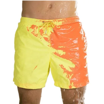 Schimbat Culoarea Înot Pantaloni Scurți De Vară Bărbați Slip, Costume De Baie, Costume De Baie Iute Uscat Adulți Copii Pantaloni Scurți De Plajă Dropshipping
