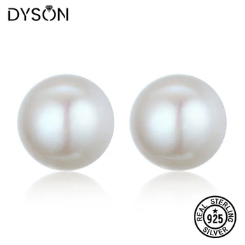 Dyson Argint 925 Cercei De Apă Dulce Pearl Minunat Cercei Stud Pentru Femei Fete Ziua De Nastere Cadouri Coreea Moda Bijuterii