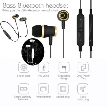 KOYOT fără Fir Bluetooth Casti HIFI Super Bass Stereo Headset Sport Funcționare Căști cu Microfon pentru iPhone Smartphone-uri Samsung