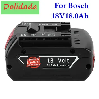 3PCS 18V18000mAh baterie Reîncărcabilă Li-ion Baterie Pentru Bosch 18V 18.0 Ah Baterie de Rezervă Portabil de Înlocuire BAT609 Indicator luminos