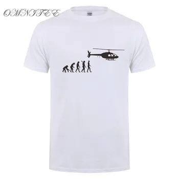 Noua Moda Elicopter T Camasa Barbati cu Maneci Scurte din Bumbac Ape Evoluția T-shirt, Blaturi Cool Tricou Om Îmbrăcăminte OT-743