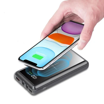 Power Bank 25000mAh Wireless Incarcator Powerbank Extern Încărcător de Baterie Pack Pentru iPhone Telefonul Mobil Xiaomi USB de Tip C Poverbank