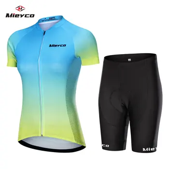 Noi 2020 Galben Mieyco echipa de Ciclism jersey 5D biciclete pantaloni scurți set iute Uscat Biciclete Femei haine de echipa pro BIKE Maillot Culotte