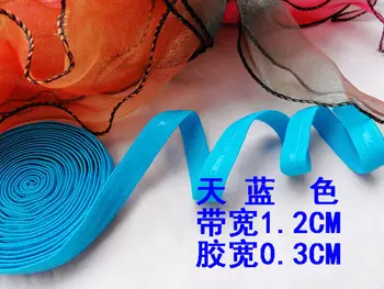 Colorate 5M 1.2 CM Lățime,Silicon Lățime de 0,3 cm Non-alunecare Banda Elastica Pentru Croitor de Cusut DIY Sutien Curea Chingi Elastice Accesorii