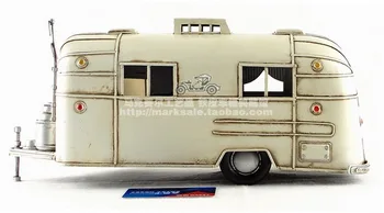 De epocă clasică camping RV model de masina retro vintage lucrat manual din metal artizanat pentru home/pub/cafenea decor sau cadou