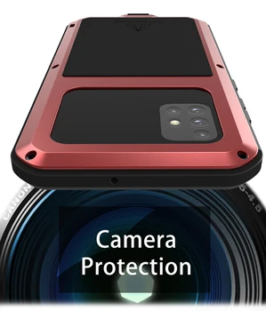 Metal rezistent la apa Caz Pentru Samsung Galaxy A51 Caz rezistent la Socuri Acoperire 360 Corp Plin Armură de Protecție Caz pentru Samsung Galaxy A51