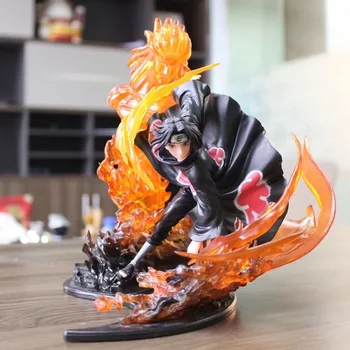 Anime Naruto PVC Acțiune Cifra Zero Uchiha Itachi Foc Sasuke Susanoo Raport de Colectie Model de Jucarie Figurina Papusa 21.5 cm