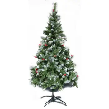 Noi de Crăciun pom de Crăciun artificial pom de Crăciun pentru casa de brad, de pin cu conuri și fructe de padure verde 120/150/180/210/240 cm