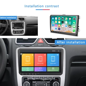 Podofo Android 8.1 2Din Pentru VW/Volkswagen/Golf/Polo/Tiguan/Passat/b7/b6/SEAT/leon/Skoda/Octavia Radio Auto GPS Multimedia Player