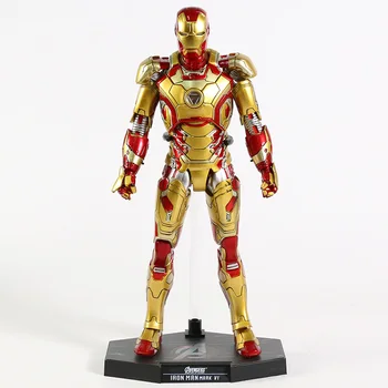 Fierbinte Jucării Avengers Iron Man Mark XLII XLIII MK 43 42 PVC figurina de Colectie Model de Jucărie cu LED-uri Lumina