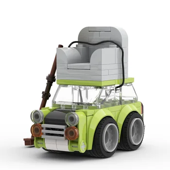 BuildMoc Technic Masina MOC Creator Expert Auto Cu Canapea Filmul Speed Champions Bloc Caramida Technic Camion de Jucărie Pentru Copii