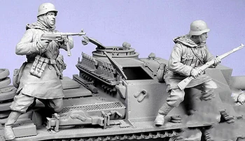 1/35 vechi ofițer în luptă includ 2 (FARA REZERVOR ) Rășină figura truse Model in Miniatura gk Unassembly Nevopsite
