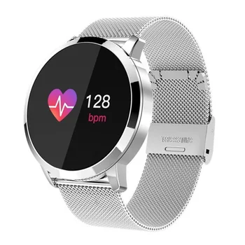 De lux Metal 360 Ceas Inteligent Bărbați Femei HR/Tensiunii arteriale Reloj de Culoare Smartwatch se Potrivesc Pentru IOS/Moto/Xiaomi VS IWO 8/Fit Nu