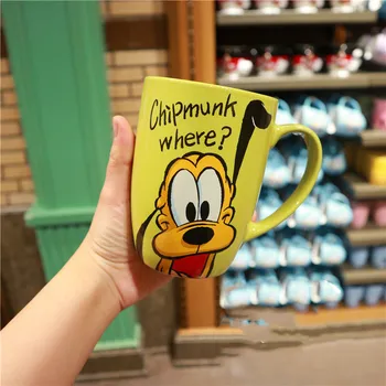 Disney Mickey Mouse original de Desene animate Cani Ceramice Minnie, Donald Duck Pooh Porc Lapte Cupa Cupe și căni de Cafea Ceașcă Halbă de Călătorie