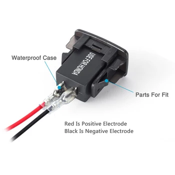 5V 4.2 O Masina Încărcător USB LED Tensiune Metru Soclu Bricheta Adaptor de Alimentare Pentru Masina Honda Căutarea Inteligent Bluetooth