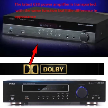 KYYSLB 800W 220V 5.1 Bluetooth Amplificator AV-638 DTS Dolby HD Decodare Amplificator de putere Profesional Amplificator Digital