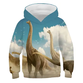 2020 Topuri cu Maneci Lungi Haine Copii Baieti Fete Îmbrăcăminte de Imprimare Animale Dinozaur Moda Toamna Iarna Fierbinte de vânzare Tricou