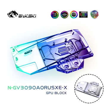 Bykski 3090 3080 GPU Bloc de Răcire cu Apă Pentru Gigabyte AORUS RTX 3090 3080 XTREME Card Grafic,VGA Cooler ARGB,N-GV3090AORUSXE-X